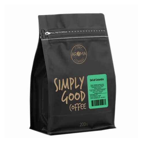 Кофе Aroma DeCaf Columbia, без кофеина, арабика в зёрнах, 200 гр в Мария-Ра