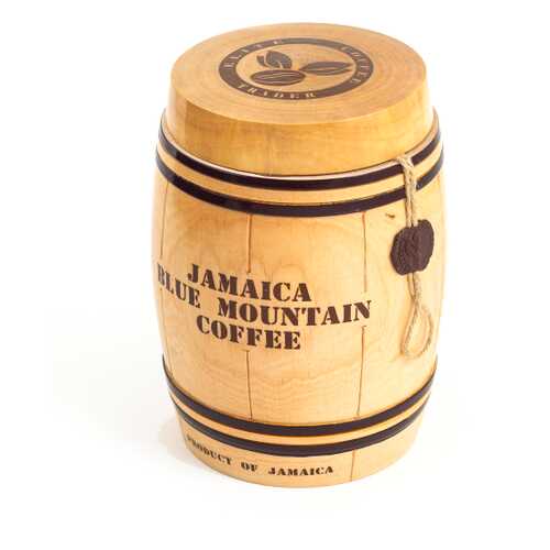 Кофе Jamaica Blue Mountain подарочный в зернах для гурманов в деревянном бочонке 200 г в Мария-Ра