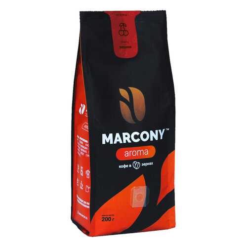 Кофе Marcony AROMA со вкусом вишни в зёрнах 200 г в Мария-Ра