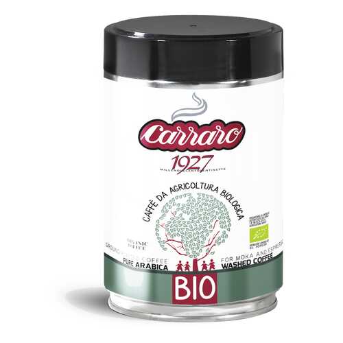 Кофе молотый Carraro bio ж/б 250 г в Мария-Ра