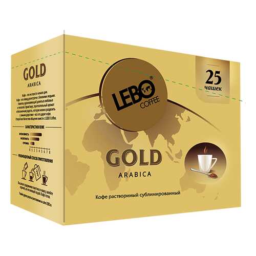 Кофе растворимый Lebo gold 2 г 25 пакетиков в Мария-Ра