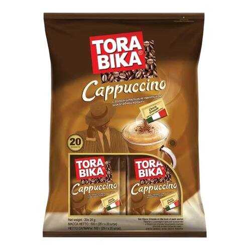 Кофе растворимый Tora bika Cappuccino 3 в 1 с шоколадной крошкой 20 шт 25 г в Мария-Ра