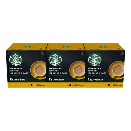 STARBUCKS Blonde Espresso Roast Капсулы для системы NESCAFE Dolce Gusto, 12 шт. в Мария-Ра