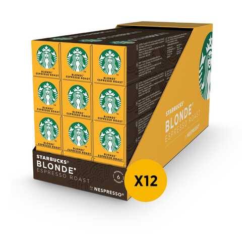 STARBUCKS Blonde Espresso Roast, кофе молотый в капсулах для системы Nespresso, 12 шт. в Мария-Ра