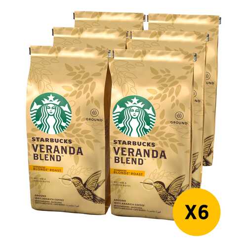STARBUCKS Blonde Veranda кофе молотый 6 штук по 200г в Мария-Ра