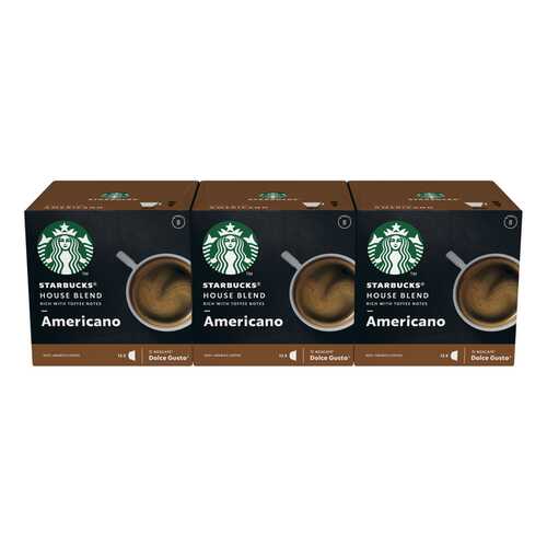 STARBUCKS House Blend Americano Капсулы для системы NESCAFE Dolce Gusto 12 шт в Мария-Ра
