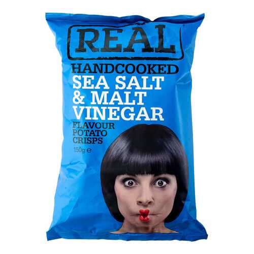 Чипсы картофельные Real с морской солью и уксусом 150 г в Мария-Ра