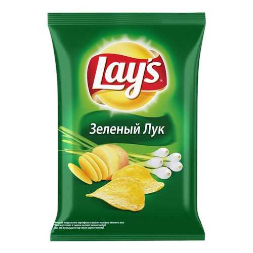 Чипсы Lay's из натурального картофеля молодой зеленый лук 90 г в Мария-Ра