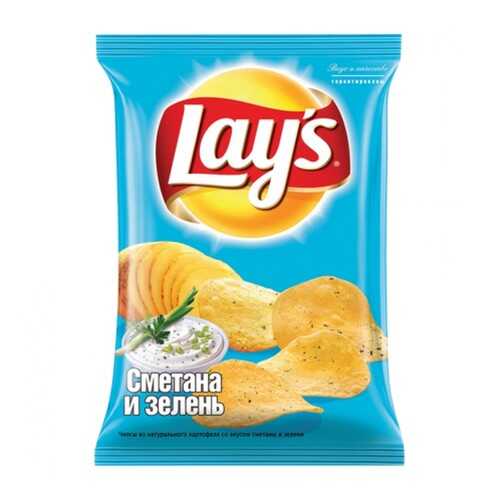 Чипсы Lay's из натурального картофеля сметана, зелень 90 г в Мария-Ра