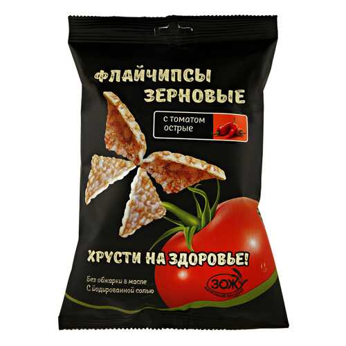 Флайчипсы зерновые с томатом острые 40 г в Мария-Ра