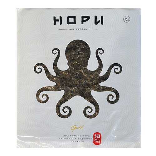 Водоросли нори Gold для роллов 10 листов 25 г в Мария-Ра