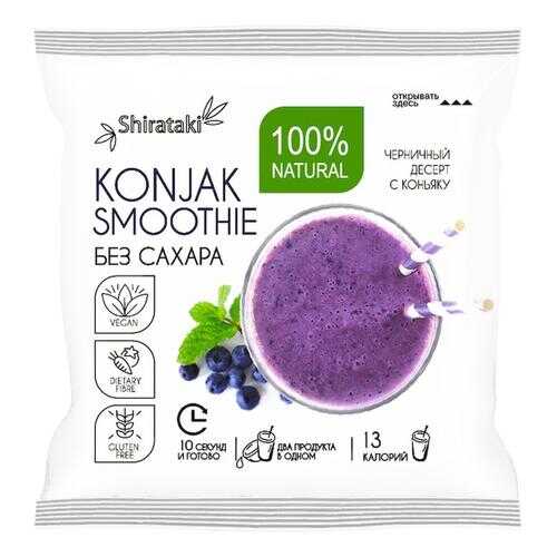 Десерт без сахара Konjak Smoothie черничный 20 шт по 15 г в Мария-Ра