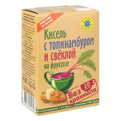 Кисель с топинамбуром и свеклой Компас здоровья на фруктозе 150 г в Мария-Ра