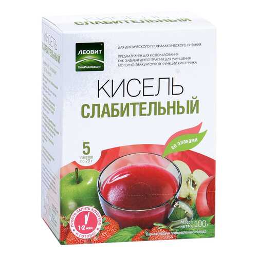 Кисель слабительный Леовит со злаками 20 г 5 штук в Мария-Ра