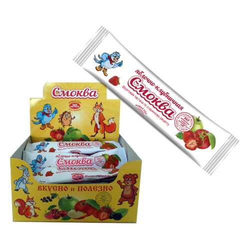 Фруктовая пастила Смоква яблочная с клубникой в Мария-Ра