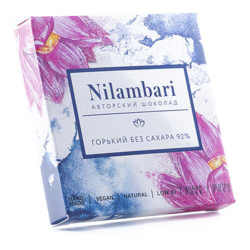Шоколад горький Nilambari без сахара 92% 65 г в Мария-Ра