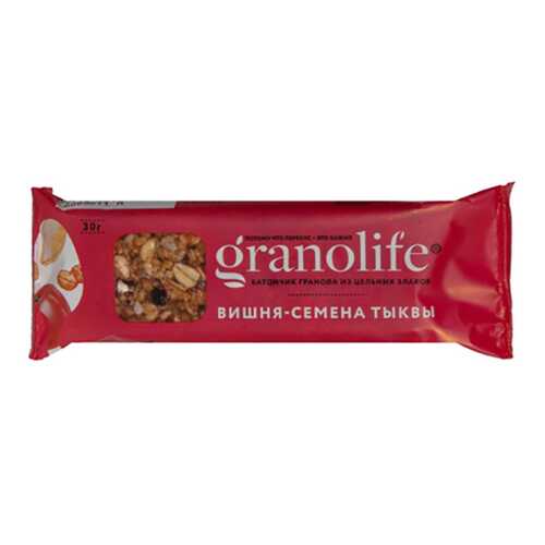 Батончик-гранола Granolife вишня семена тыквы в Мария-Ра