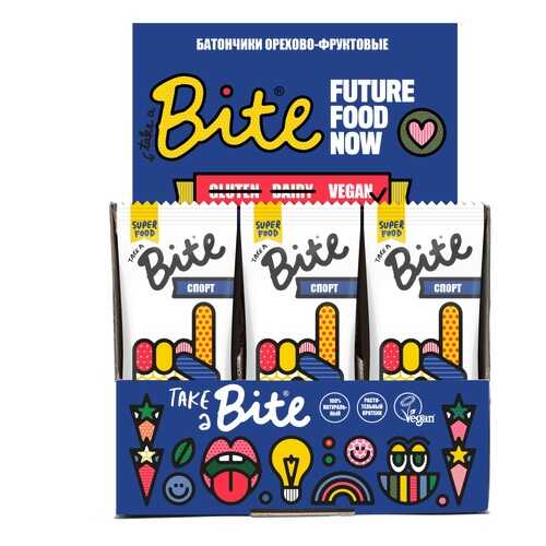 Bite Батончики Bite 45 г, 20 шт, вкус: арахис-банан в Мария-Ра