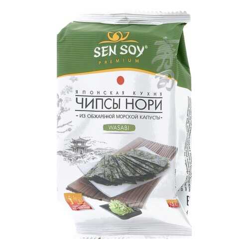 Чипсы нори wasabi Sen Soy из морской капусты 4.5 г в Мария-Ра