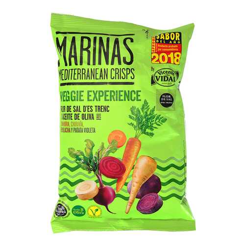 Чипсы овощные Marinas Veggie Experience с оливковым маслом без глютена 100 г в Мария-Ра