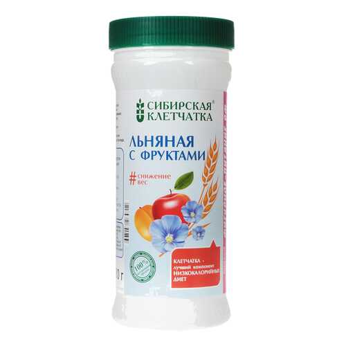 Клетчатка Сибирская клетчатка льняная с фруктами 280 г в Мария-Ра
