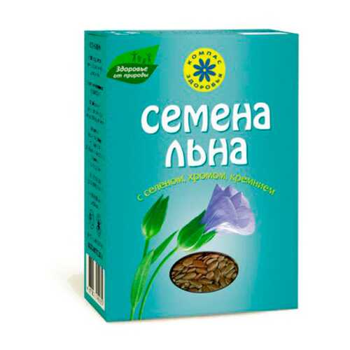 Семена льна с селеном, хромом, кремнием Компас здоровья 200 г в Мария-Ра