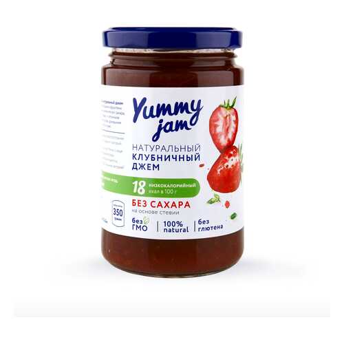 Джем Yummy jam клубничный без сахара 350 г в Мария-Ра