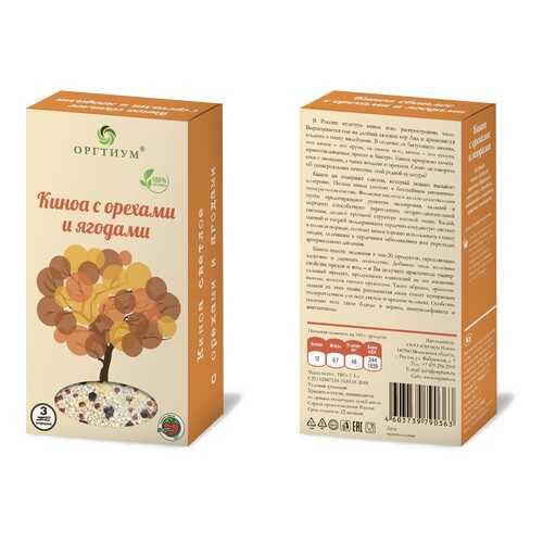 Киноа светлое Оргтиум с орехами и ягодами 180 г в Мария-Ра