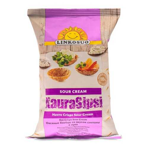 Хлебцы Linkosuo овсяные со вкусом сметаны и лука 120г Финляндия в Мария-Ра
