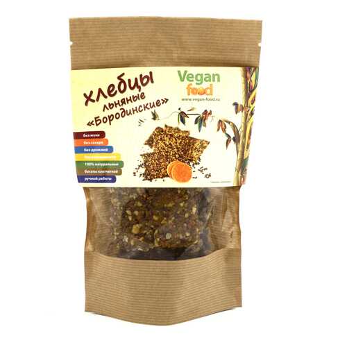 Хлебцы льняные Vegan-food бородинские 100 г в Мария-Ра