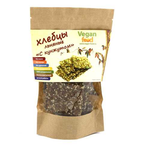 Хлебцы льняные Vegan-food с кунжутом 100 г в Мария-Ра