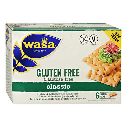 Хлебцы Wasa Classic Gluten Free lactose Free Vegan без содержания глютена и лактозы 240 г в Мария-Ра