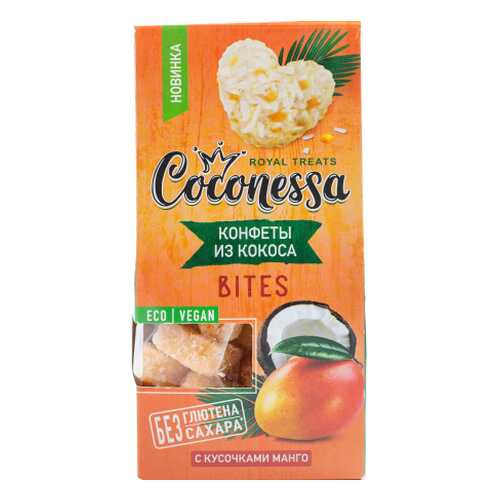 Конфеты Coconessa кокосовые с кусочками манго 90 г в Мария-Ра
