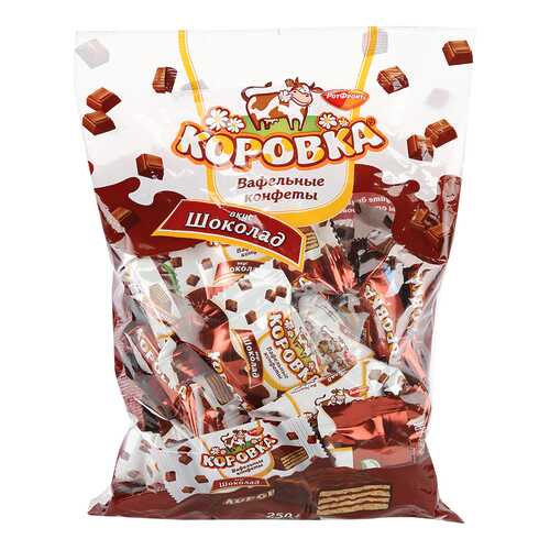 Конфеты Коровка вафельные шоколад 250 г в Мария-Ра