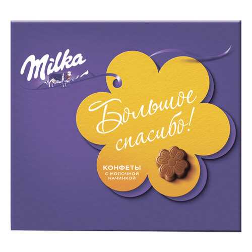Конфеты Milka молочный шоколад с молочной начинкой 110 г в Мария-Ра