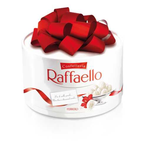 Конфеты Raffaello с цельным миндальным орехом в кокосовой обсыпке торт 200 г в Мария-Ра