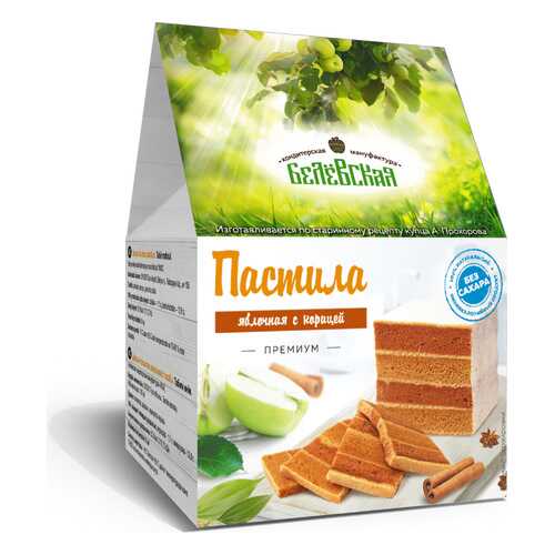 Белевская Пастила с Корицей без сахара 75г в Мария-Ра