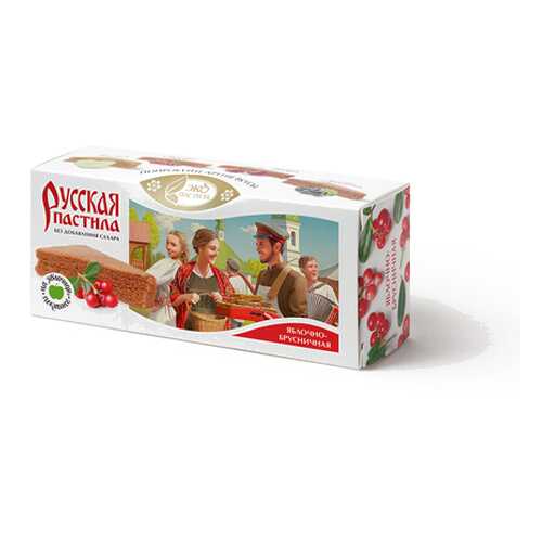 Пастила Русская, Яблочно-брусничная Эко пастила 45 г в Мария-Ра