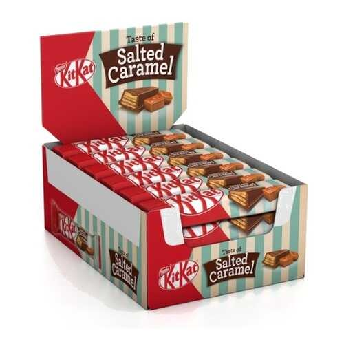 МОЛОЧНЫЙ ШОКОЛАД KITKAT С ХРУСТЯЩЕЙ ВАФЛЕЙ И НАЧИНКОЙ СОЛЕНАЯ КАРАМЕЛИЬ 24*42 г в Мария-Ра