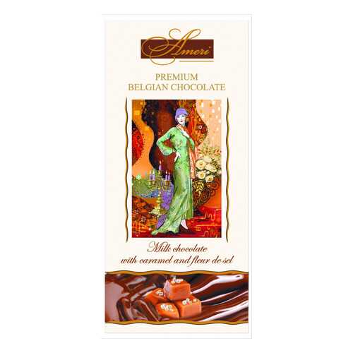 Шоколад Ameri Milk Chocolate with Caramel and Fleur de Sel 31% Cocoa 100 г в Мария-Ра