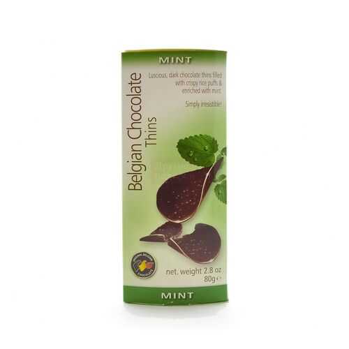 Шоколад BELGIAN CHOCOLATE Thins Mint 80г в Мария-Ра