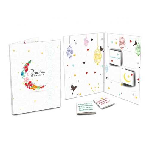 Шоколад Chokocat Ramadan Mubarak 2, молочный, открытка, 20 гр в Мария-Ра