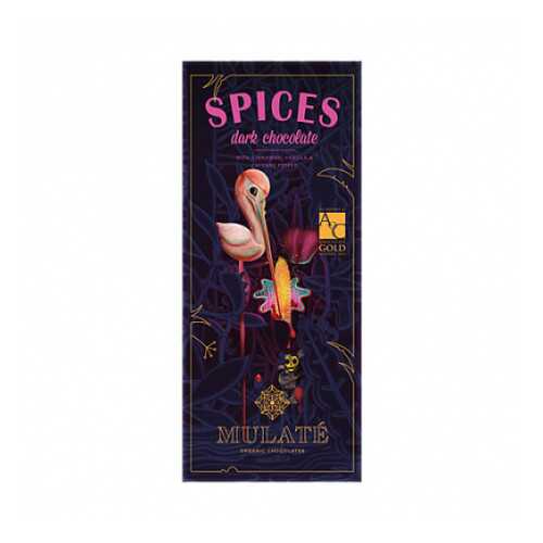 Шоколад горький Spices с корицей, кайенским перцем и ванилью, 70% какао Mulate 80 г в Мария-Ра