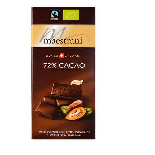 Шоколад Maestrani горький 72% какао 80 г Швейцария в Мария-Ра