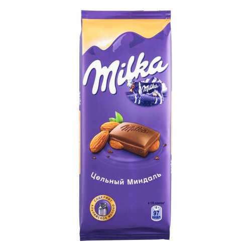 Шоколад молочный Milka с цельным миндалем 90 г в Мария-Ра
