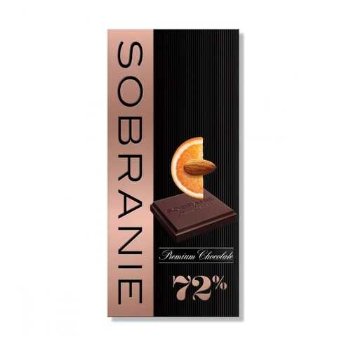 Шоколад Sobranie Горький, с апельсином и орехами, 90 гр в Мария-Ра
