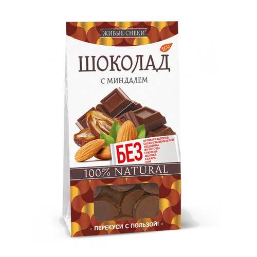 Шоколад Живые снеки с миндалем 4*100 г в Мария-Ра