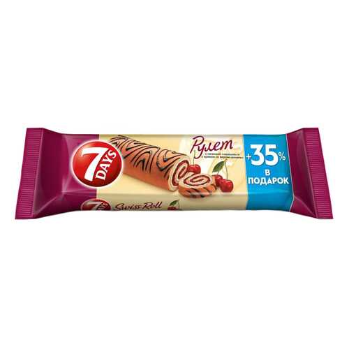 Рулет 7 Days с начинкой черешня 300 г в Мария-Ра