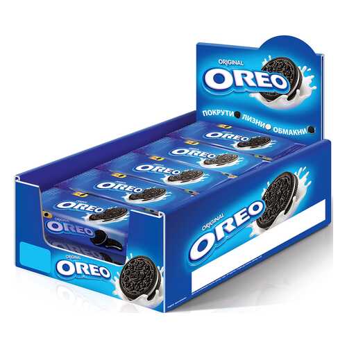 OREO печенье с какао и начинкой с ванильным вкусом 38г по 12 шт в Мария-Ра