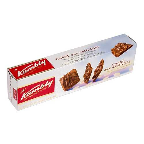 Печенье Carre aux Amandes с миндалем и шоколадом, Kambly, 80 г, Швейцария в Мария-Ра